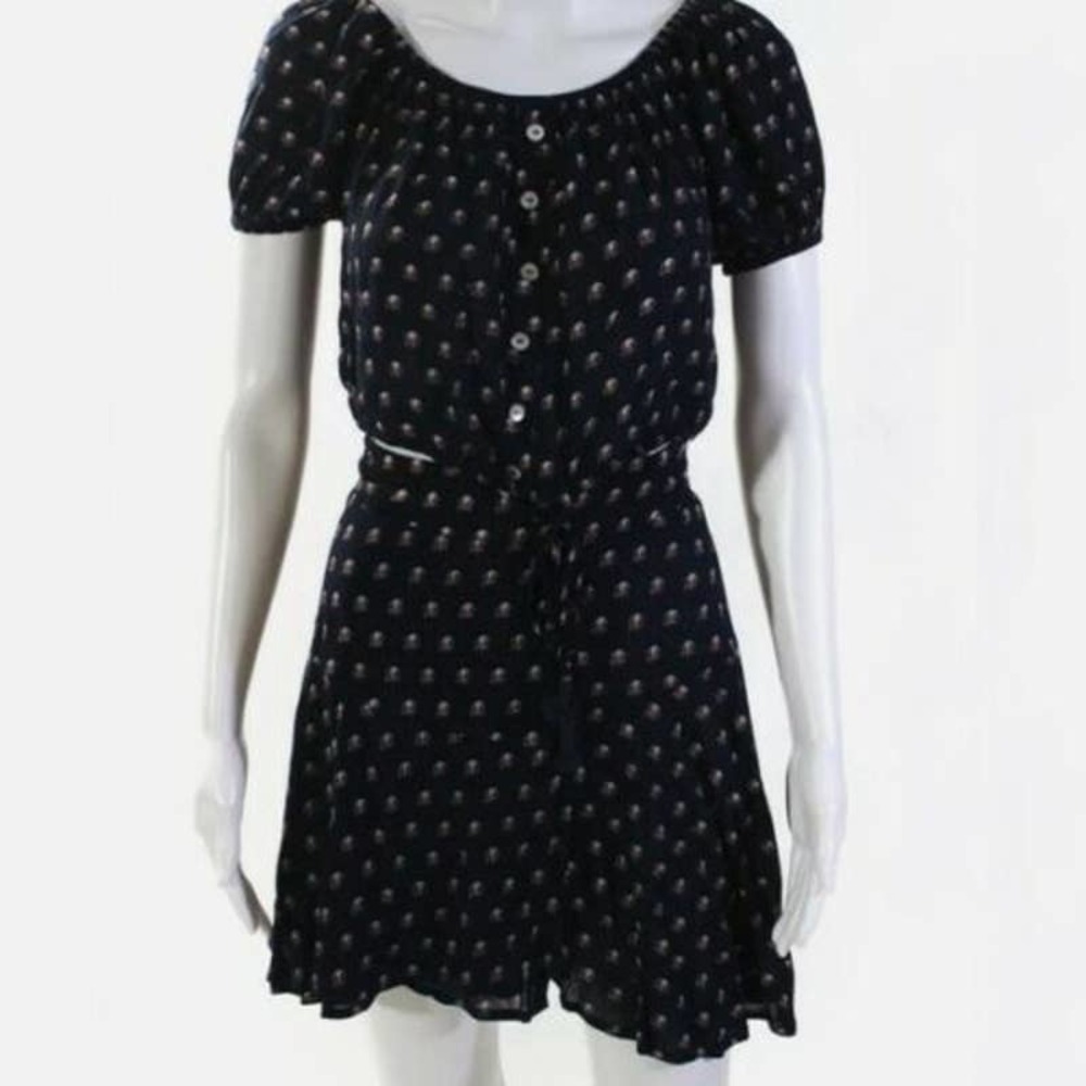 FAITHFULL THE BRAND Navy 2 Piece Skirt Crop Top 2